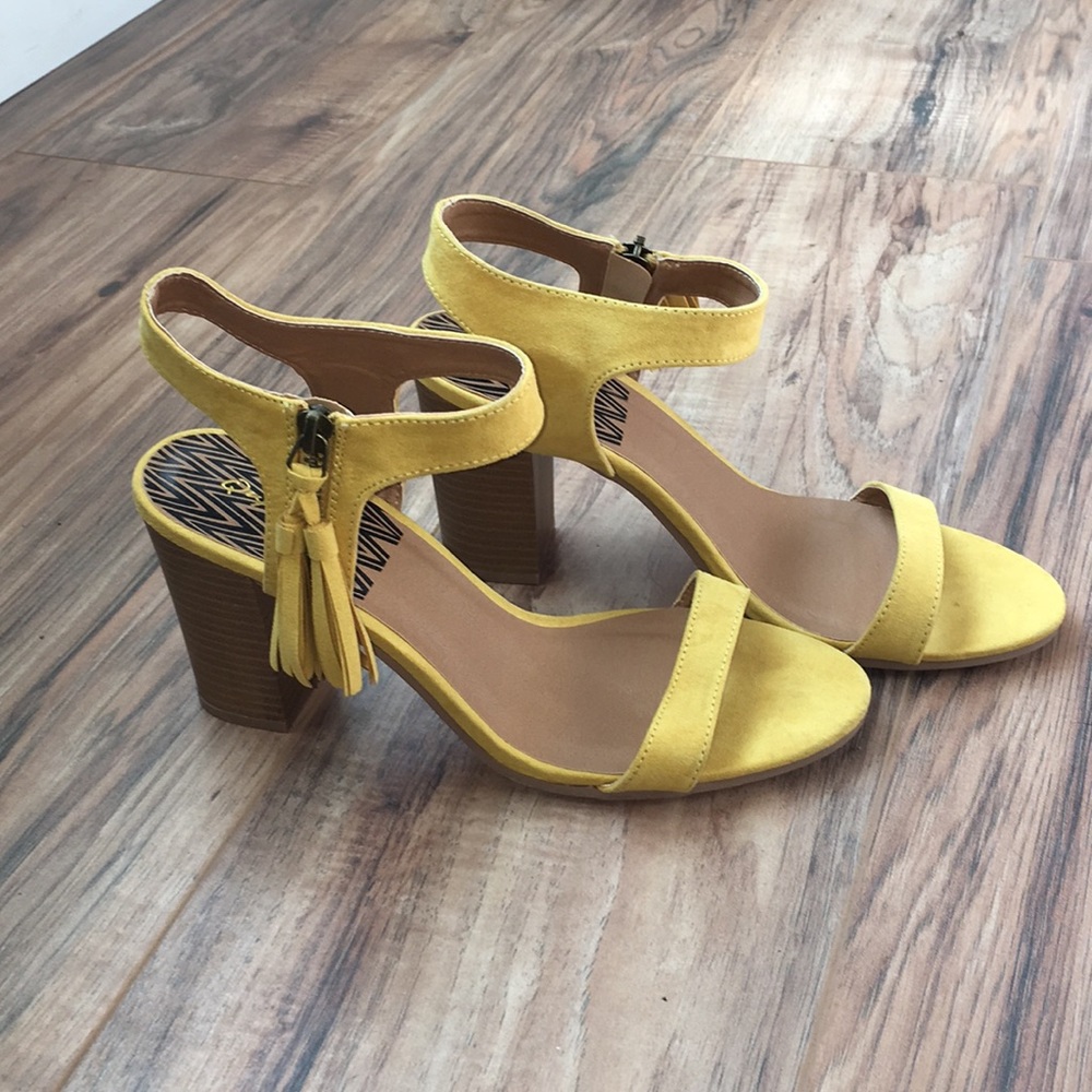 Yellow Qupid Heels